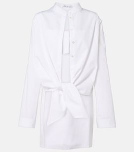Alaia AlaÃ¯a Cotton poplin blouse