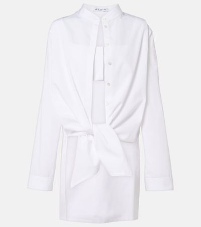 Alaia AlaÃ¯a Cotton poplin blouse