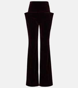 Alaia Alaïa Cotton velvet straight pants