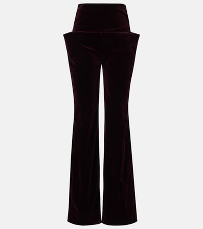 Alaia Alaïa Cotton velvet straight pants