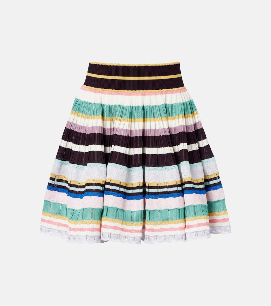 Alaia AlaÃ¯a Crinoline striped miniskirt
