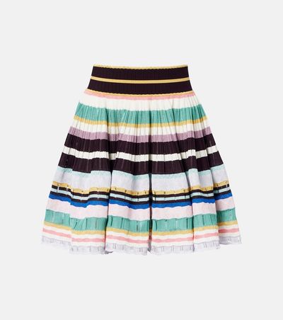 Alaia AlaÃ¯a Crinoline striped miniskirt
