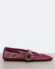 Alaia Alaïa Croc-effect fishnet ballet flats - 6