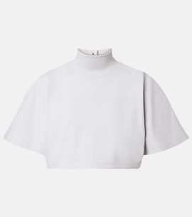 Alaia AlaÃ¯a Cropped cotton jersey T-shirt