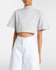 Alaia AlaÃ¯a Cropped cotton jersey T-shirt - 2