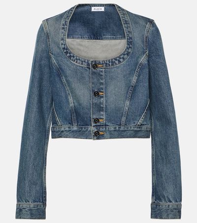 Alaia Alaïa Cropped denim jacket