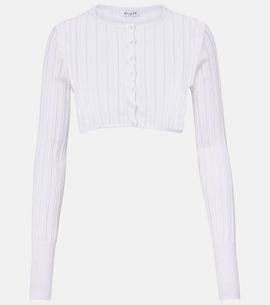 Alaia AlaÃ¯a Cropped knitted cardigan