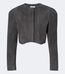 Alaia Alaïa Cropped suede jacket