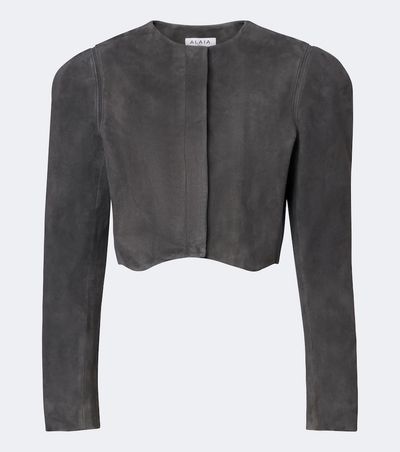 Alaia Alaïa Cropped suede jacket