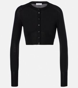 Alaia Alaïa Cropped wool-blend cardigan