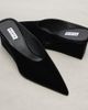 Alaia AlaÃ¯a Cube 75 velvet wedge mules - 5