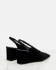 Alaia AlaÃ¯a Cube 75 wedge slingback suede pumps - 2