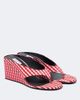 Alaia AlaÃ¯a Cube gingham wedge sandals - 1