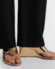 Alaia AlaÃ¯a Cube metallic wedge thong sandals - 2