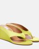 Alaia Alaïa Cube satin wedge thong sandals - 1