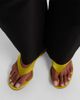 Alaia Alaïa Cube satin wedge thong sandals - 2