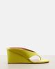 Alaia Alaïa Cube satin wedge thong sandals - 5