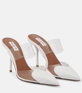 Alaia Alaïa Cœur patent leather and PU mules