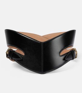 Alaia Alaïa Cut-out leather belt