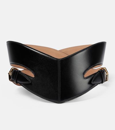Alaia Alaïa Cut-out leather belt