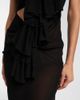 Alaia AlaÃ¯a Cutout ruffled jersey gown - 5
