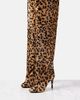 Alaia AlaÃ¯a Leopard-print calf hair over-the-knee boots - 4