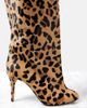Alaia AlaÃ¯a Leopard-print calf hair over-the-knee boots - 5