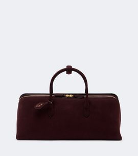 Alaia Alaïa Delta Medium suede top handle bag