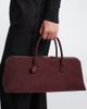Alaia Alaïa Delta Medium suede top handle bag - 5