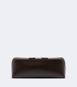 Alaia Alaïa Delta Small leather clutch
