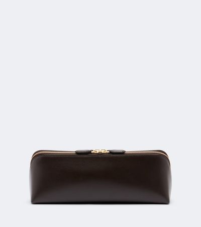 Alaia Alaïa Delta Small leather clutch