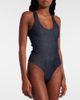 Alaia Alaïa Denim bodysuit - 3