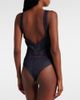 Alaia Alaïa Denim bodysuit - 4