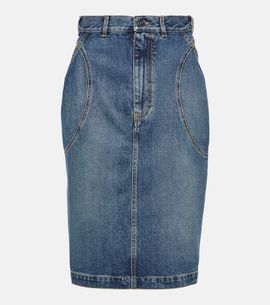 Alaia Alaïa Denim pencil skirt