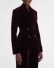 Alaia Alaïa Double-breasted cotton velvet jacket - 2