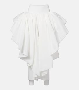 Alaia Alaïa Draped asymmetric midi skirt