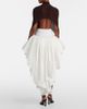 Alaia Alaïa Draped asymmetric midi skirt - 3