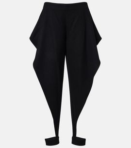 Alaia Alaïa Draped wool-blend pants