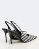 Alaia Alaïa Drop gingham slingback pumps - 3