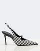 Alaia Alaïa Drop gingham slingback pumps - 5
