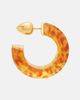 Alaia AlaÃ¯a Edge leopard-print hoop earrings - 2