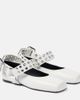 Alaia Alaïa Embellished leather ballet flats - 1