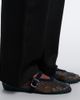 Alaia Alaïa Embellished suede-trimmed Mary Jane flats - 3