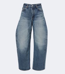 Alaia Alaïa Faded barrel-leg jeans