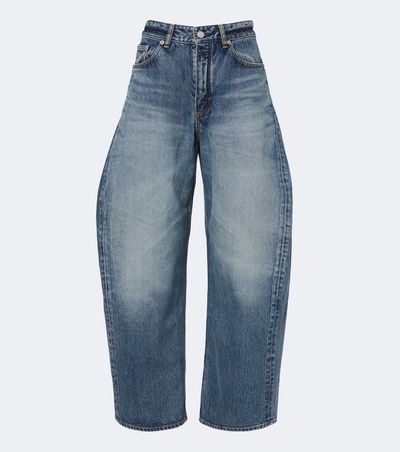 Alaia Alaïa Faded barrel-leg jeans