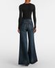 Alaia AlaÃ¯a Faded wide-leg jeans - 6