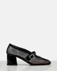 Alaia AlaÃ¯a Fishnet leather-trimmed Mary Jane pumps - 5