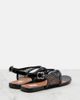 Alaia AlaÃ¯a Fishnet leather-trimmed thong sandals - 3