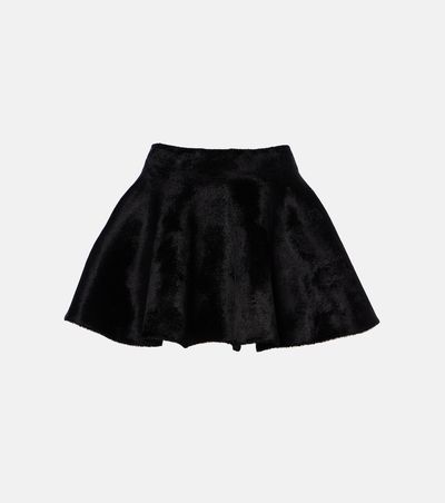 Alaia Alaïa Flared wool-blend miniskirt