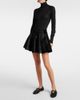 Alaia Alaïa Flared wool-blend miniskirt - 2